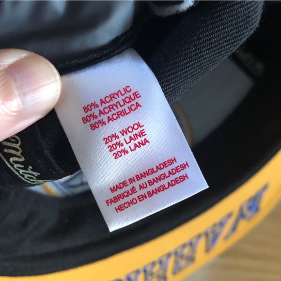 Mitchell & Ness Golden State Warriors Black/Blue Snapback Hat - Embroidered Bill - Picture 9 of 12